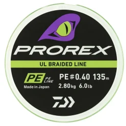 Tresse Prorex de Daiwa UL Pe Line Chartreuse 135m