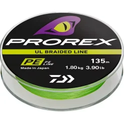 Tresse Prorex de Daiwa UL Pe Line Chartreuse 135m
