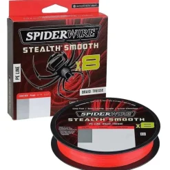 Tresse Spiderwire Stealth Smooth X8 Rouge 300m