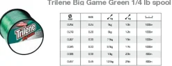 Trilene Berkley Big Game Green 1/4 Spool