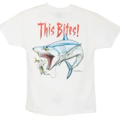 T-Shirt Enfant Manches Courtes AFTCO This Bites White