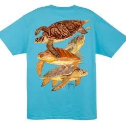 T-Shirt Manches Courtes Guy Harvey Cayman Turtles ABLU