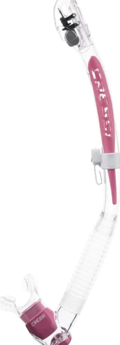 Tuba Cressi Itaca Ultra Dry - Transparent/Rose