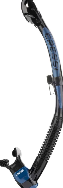 Tuba Cressi Itaca Ultra Dry - Noir/Bleu métal