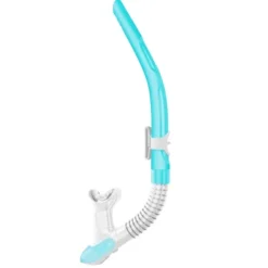 Tuba Plongée Snorkeling Mares Ergo Flex Bleu Clair