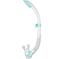 Tuba Plongée Snorkeling Mares Rebel Splash Blanc/Aquamarine
