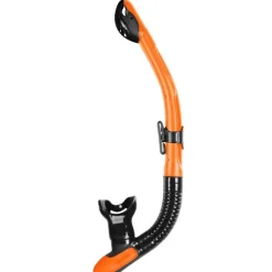 Tuba Plongée Snorkeling Mares Ergo Dry Noir/Orange
