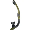 Tuba Plongée Snorkeling Mares Ergo Dry Noir/Olive