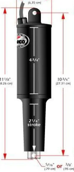 Verin renforcé Lenco pour Flaps super strong