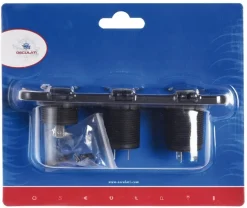 Voltmètre/Ampèrmètre Osculati numérique - double prise USB - prise allume-cigare